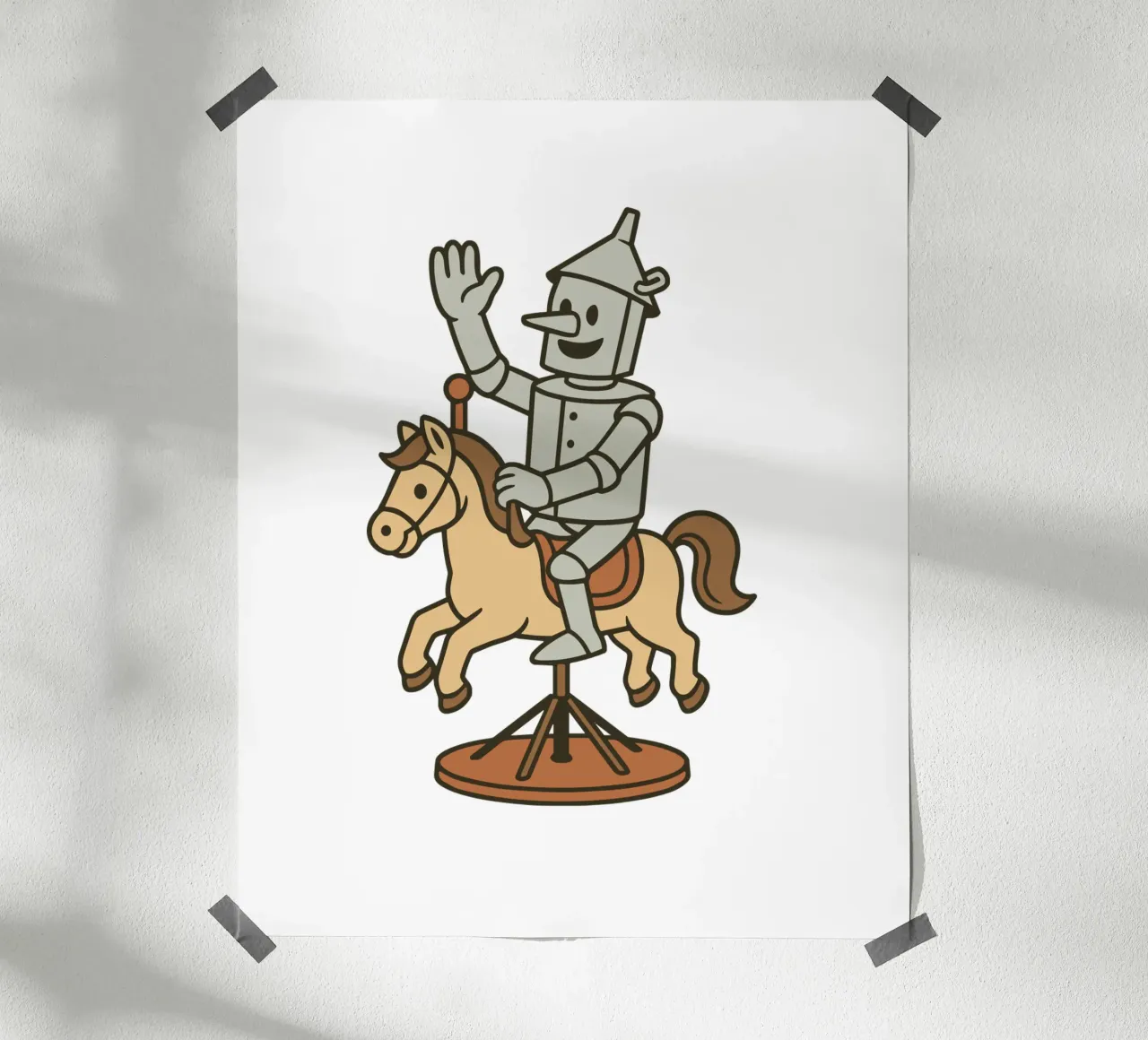 Tin man poster con telaio in plastica da edsonramosart