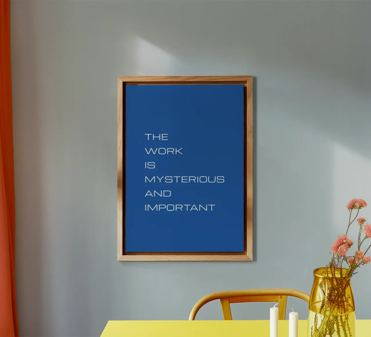 The Work Is Mysterious And Important alluminio dibond da Espinacco Design