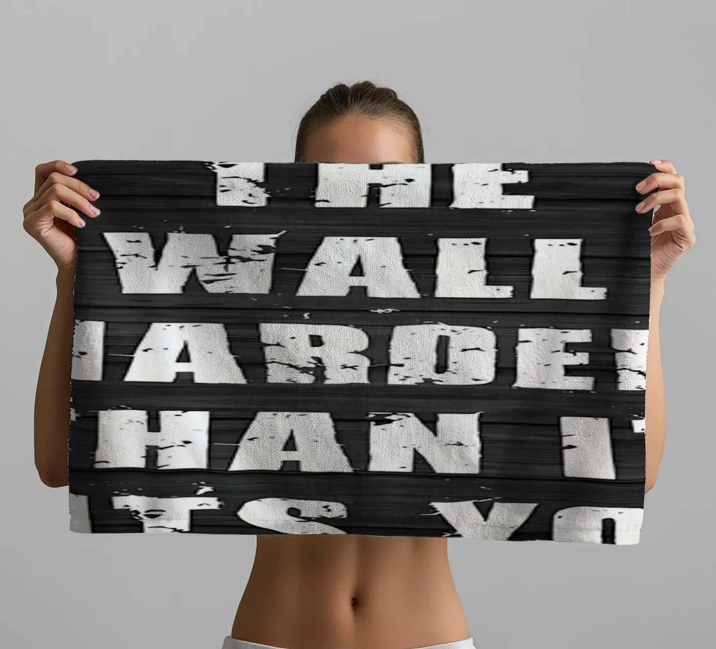 Fear Being Average towel by Aara