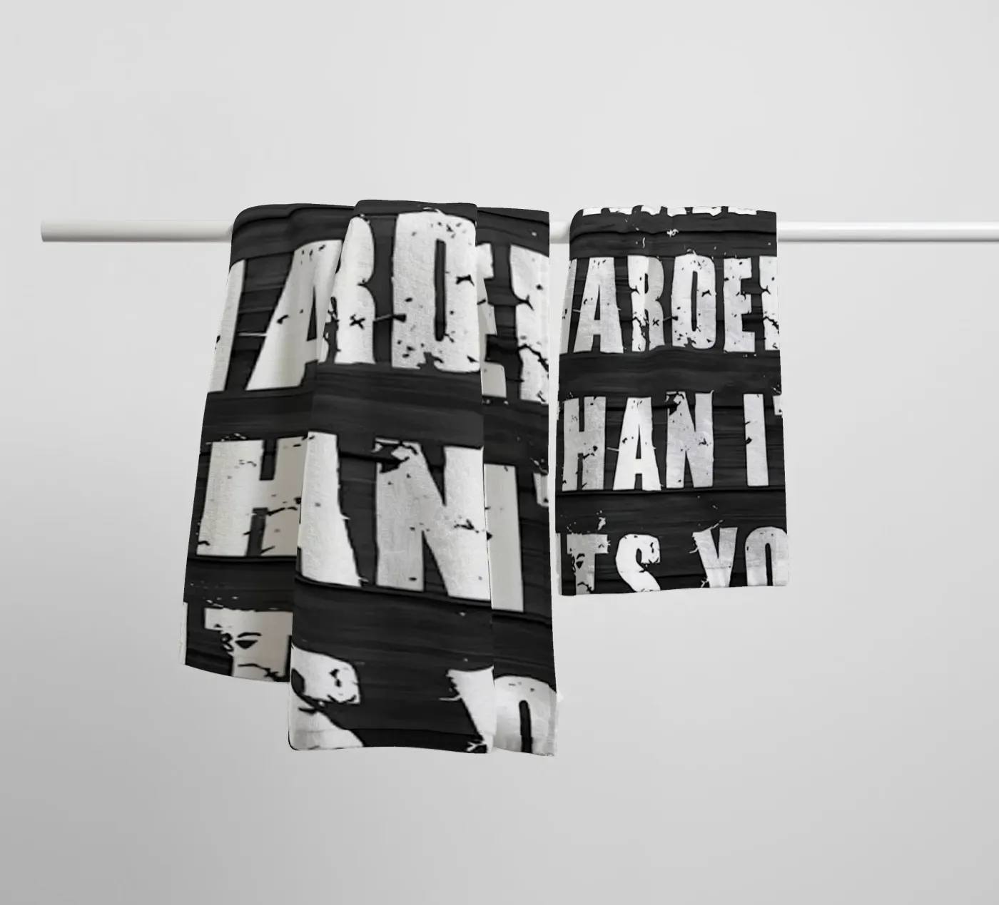 Fear Being Average towel by Aara