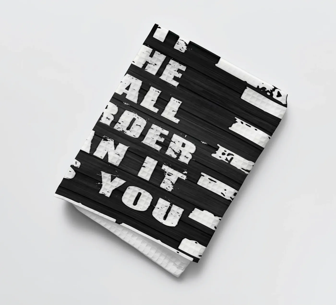 Fear Being Average tea towel by Aara