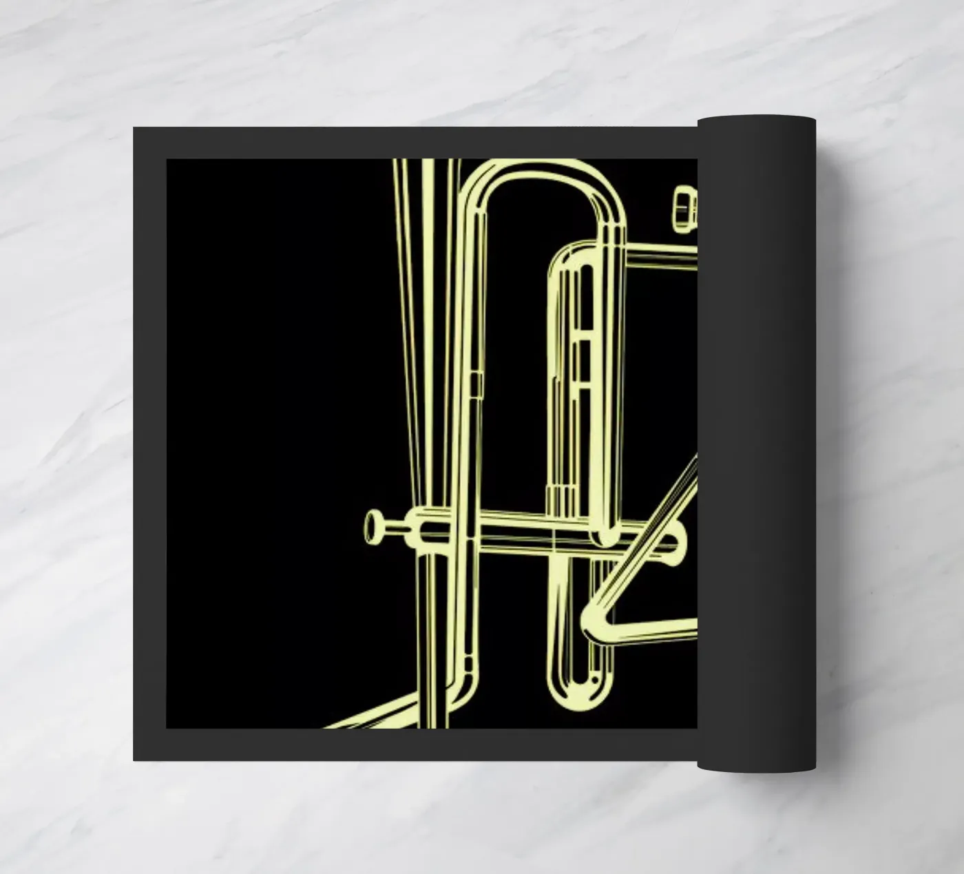 jazz poster doormat by Marcin Plonka