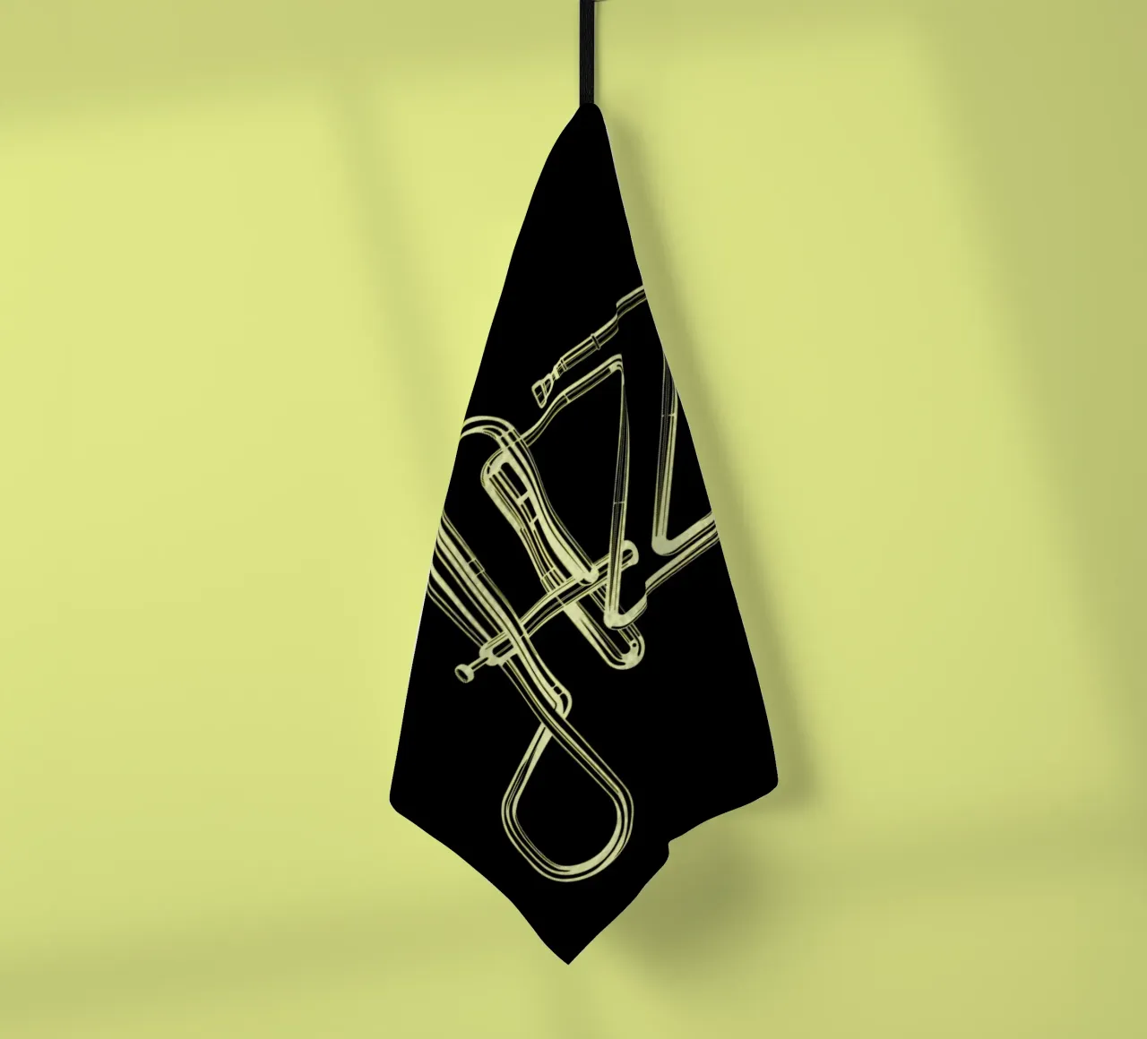 jazz poster Geschirrtuch von Marcin Plonka