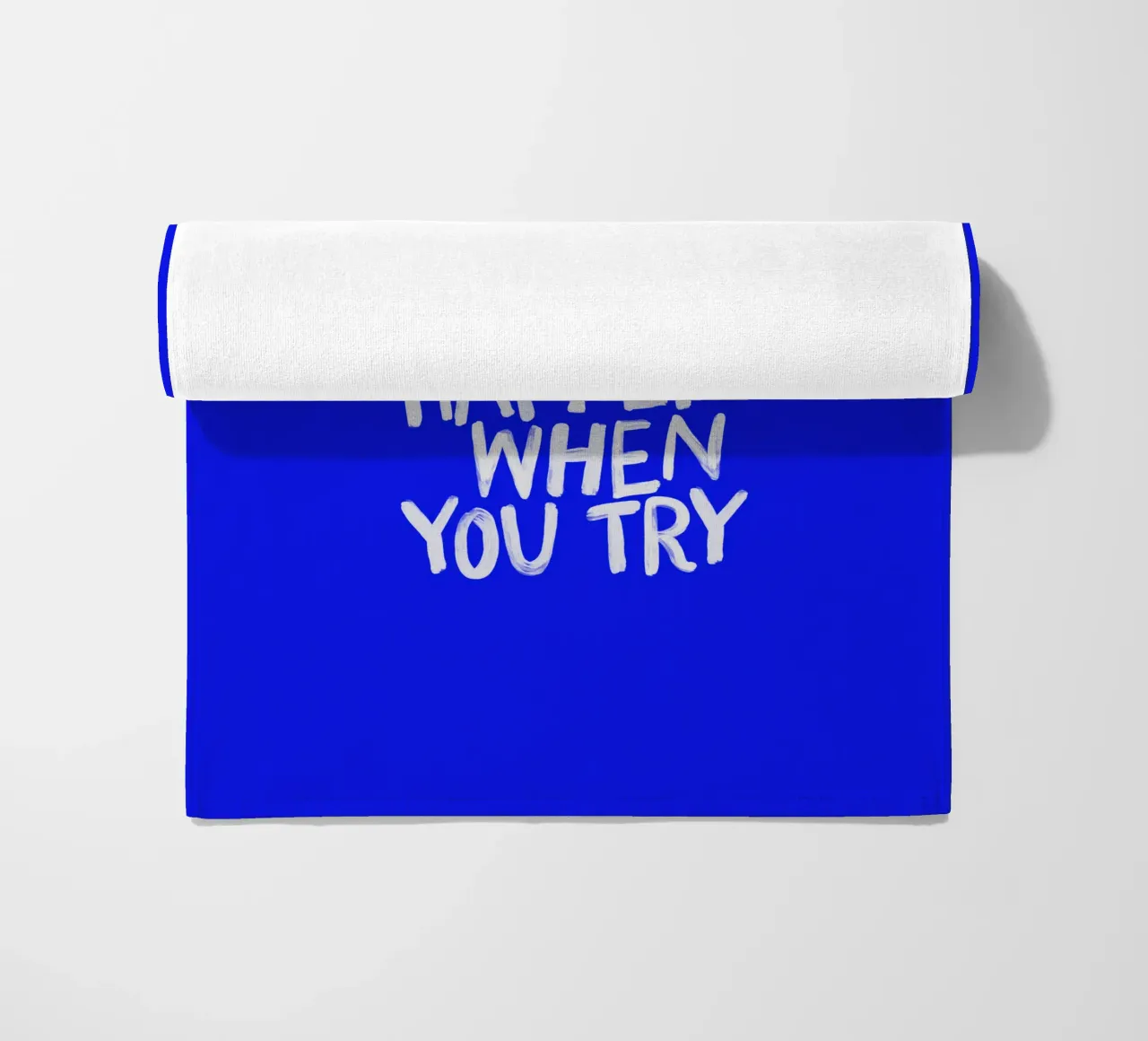 Le cose belle accadono quando si prova un design motivante positivo telo mare da THE MOTIVATED TYPE
