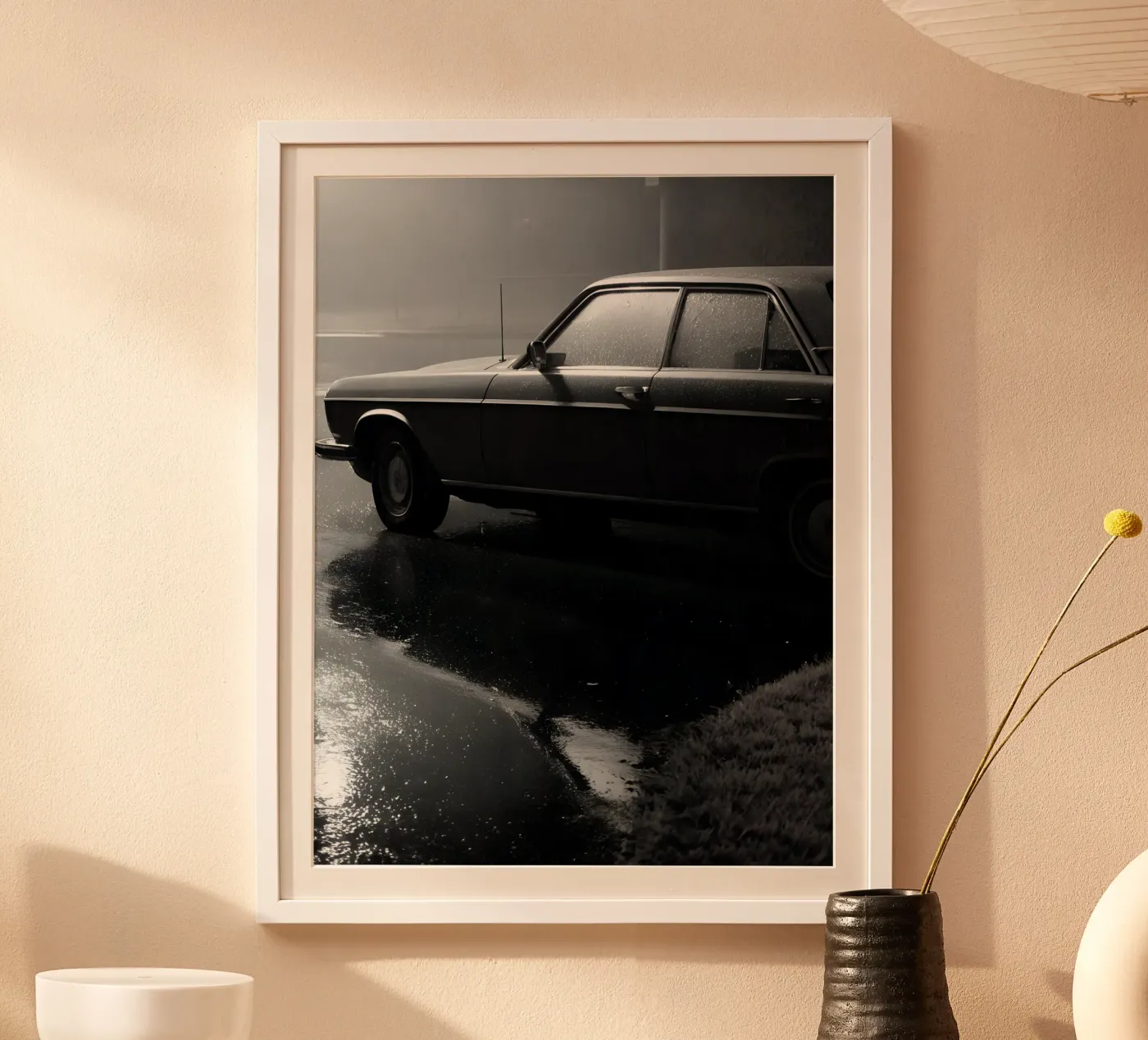 Monochrome Classic Cars Poster von CAR EDITION