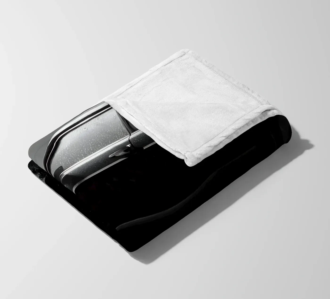 Monochrome Oldtimer Fleecedecke von CAR EDITION