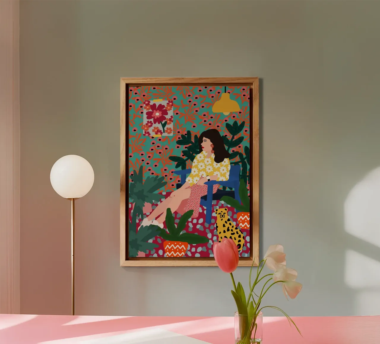 Floral daydreaming alu-dibond by Rafaela Mascaro