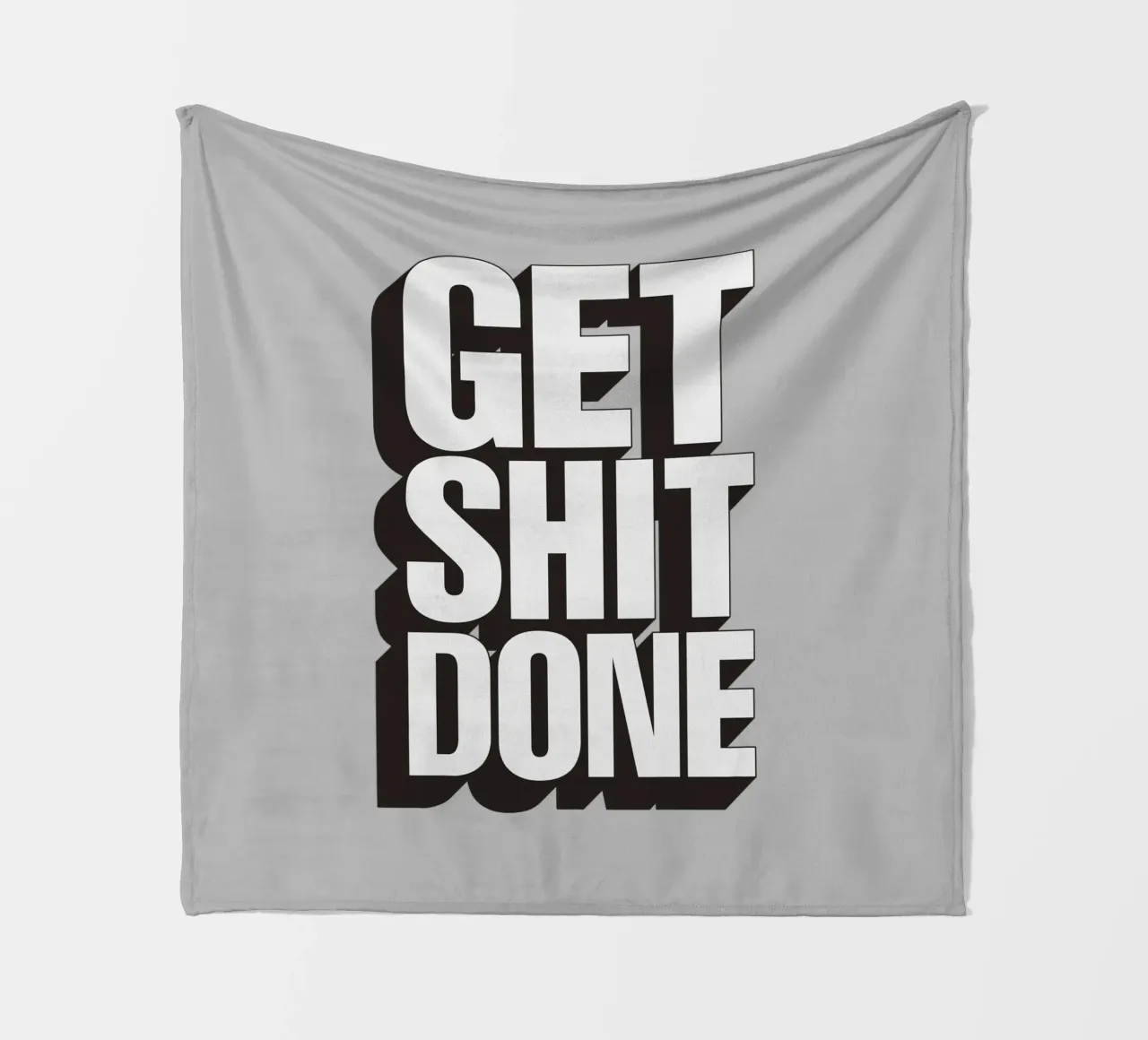 Get Shit Done Bold Sassy Modern Motivational Type Design coperta in pile da THE MOTIVATED TYPE