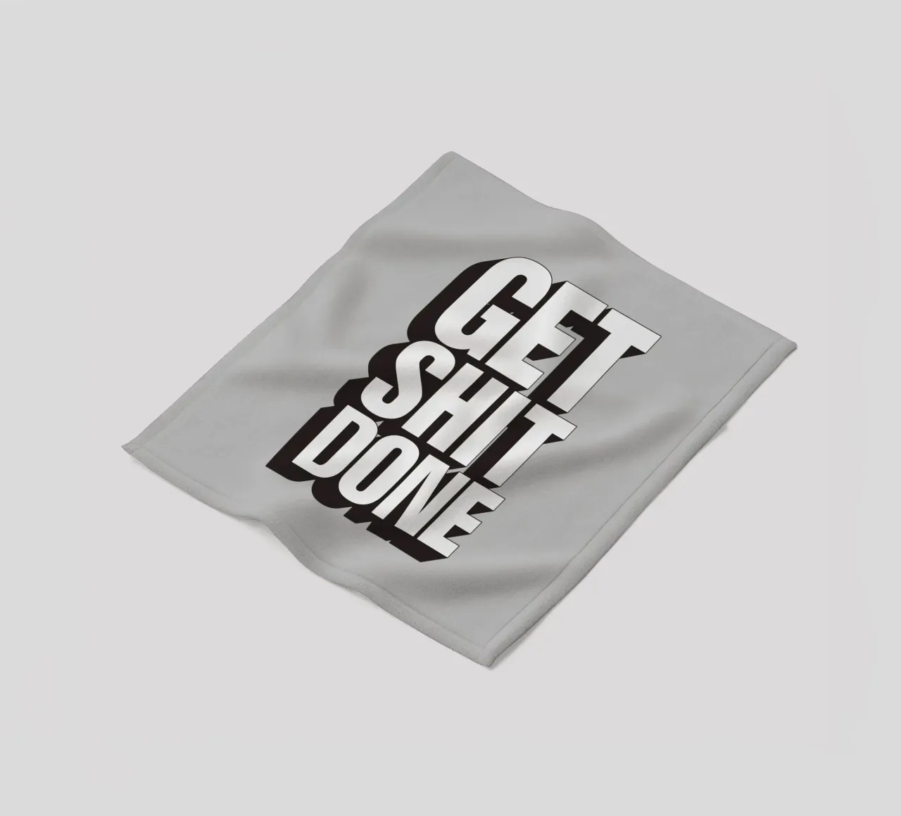 Get Shit Done Bold Sassy Modern Motivational Type Design coperta in pile da THE MOTIVATED TYPE
