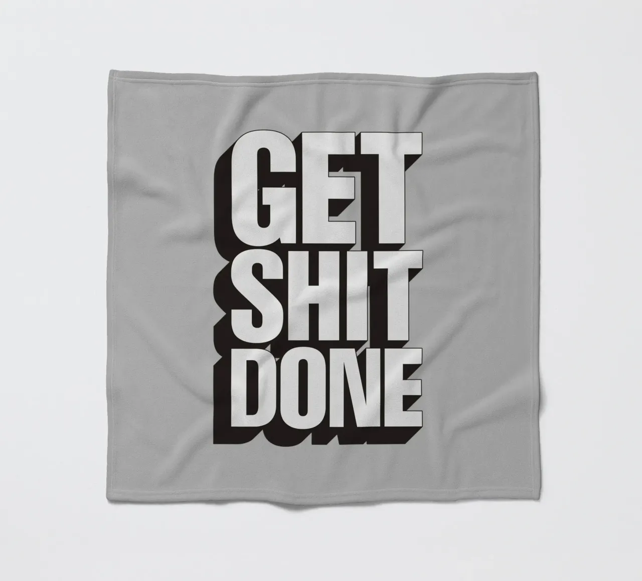 Get Shit Done Bold Sassy Modern Motivational Type Design coperta in pile da THE MOTIVATED TYPE