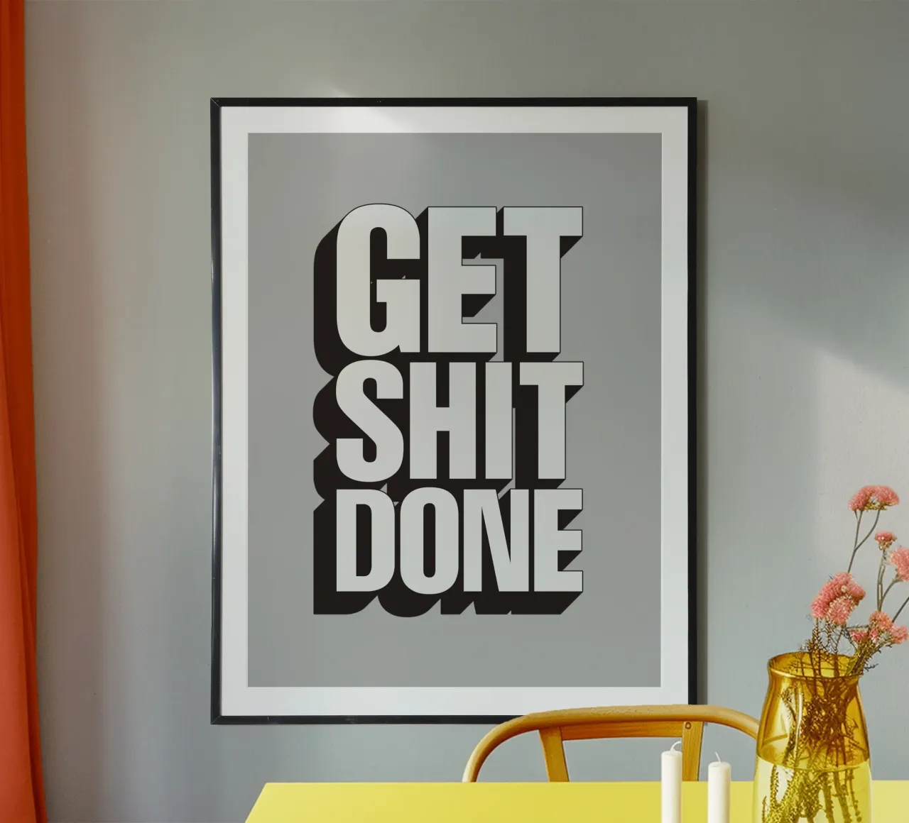 Get Shit Done Bold Sassy Modern Motivational Type Design hahnemühle de THE MOTIVATED TYPE