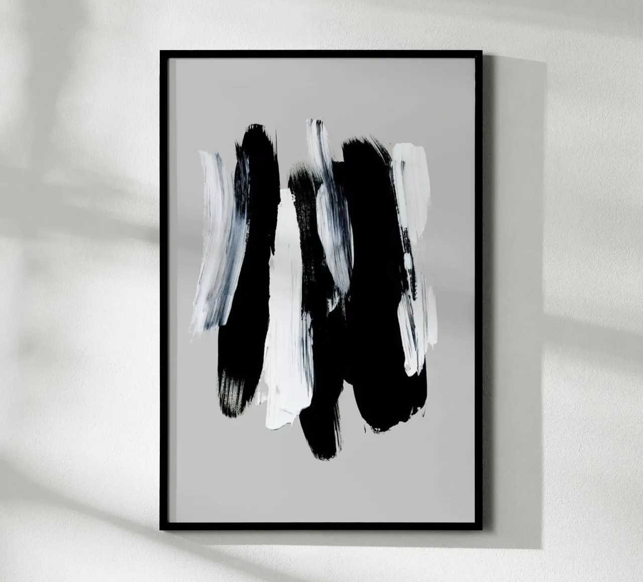 Abstract Brush Strokes 12 poster con telaio in alluminio da Mareike Böhmer
