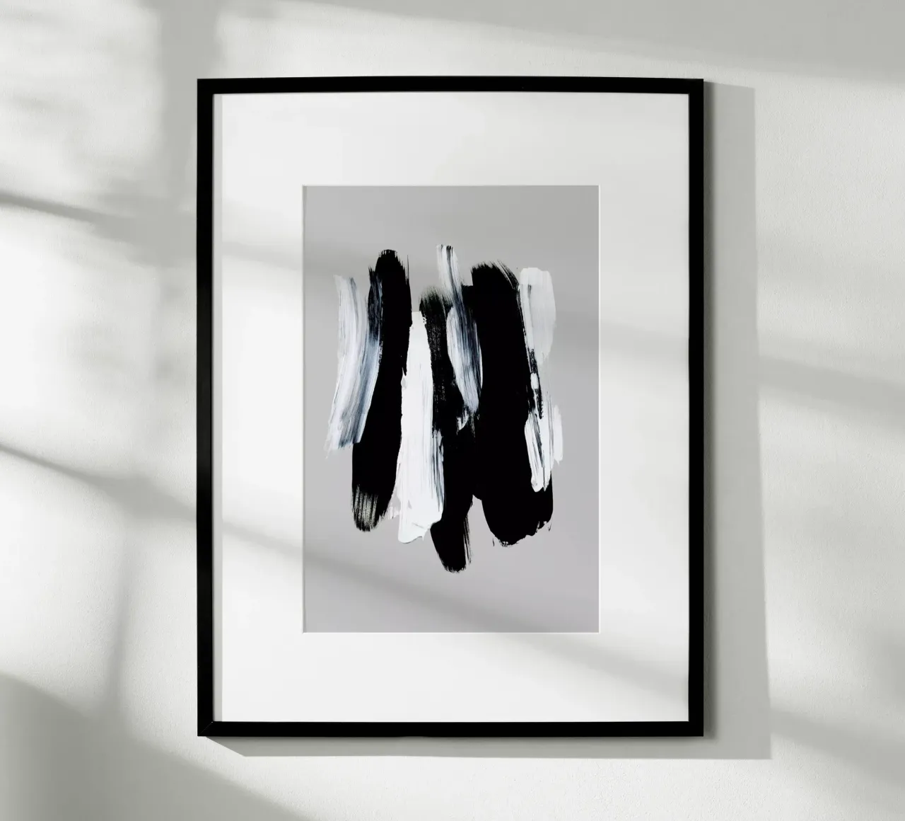 Abstract Brush Strokes 12 poster con telaio in alluminio da Mareike Böhmer