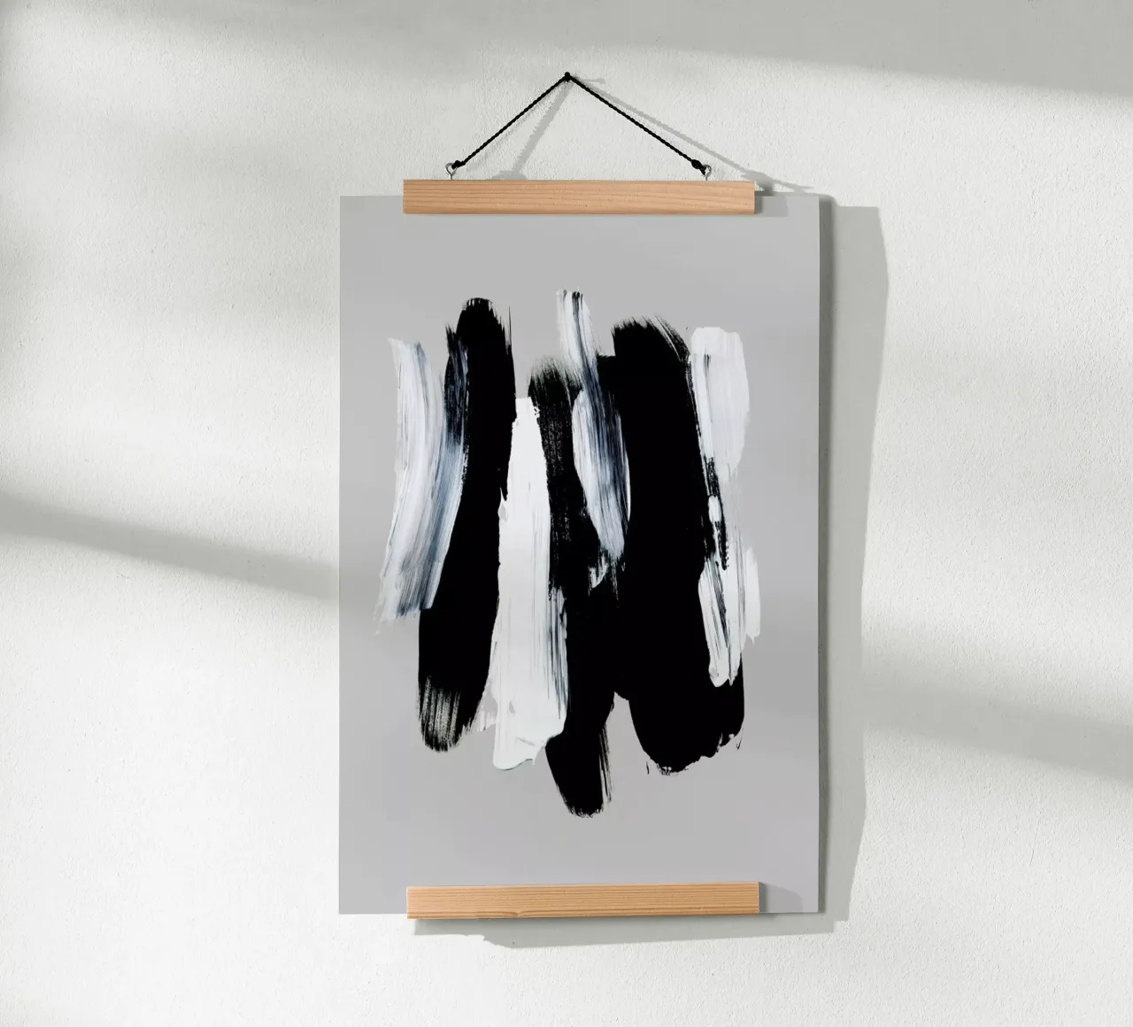 Abstract Brush Strokes 12 poster con telaio in alluminio da Mareike Böhmer