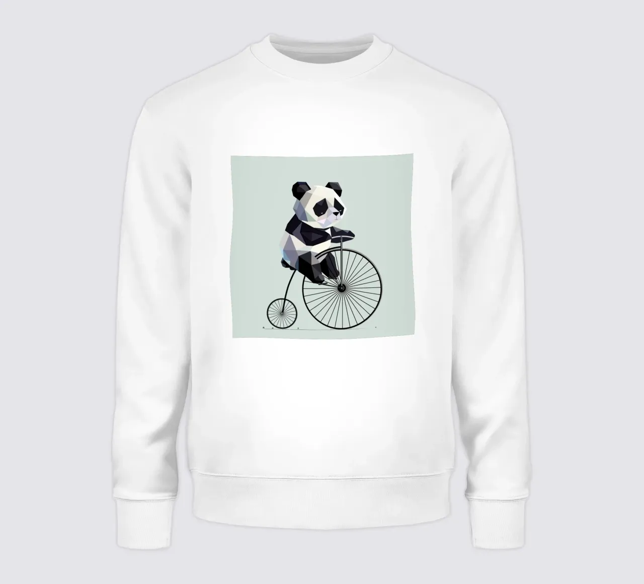 Panda su penny-farthing: il retrò incontra l'amore per gli animali felpa da namosh