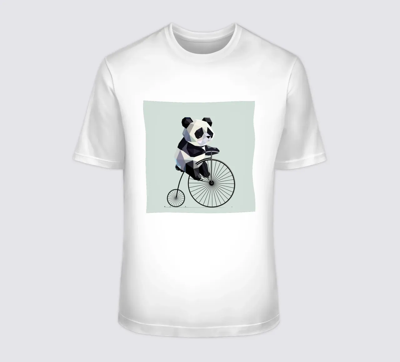 Panda auf Hochrad – Retro trifft Tierliebe T-Shirt von namosh