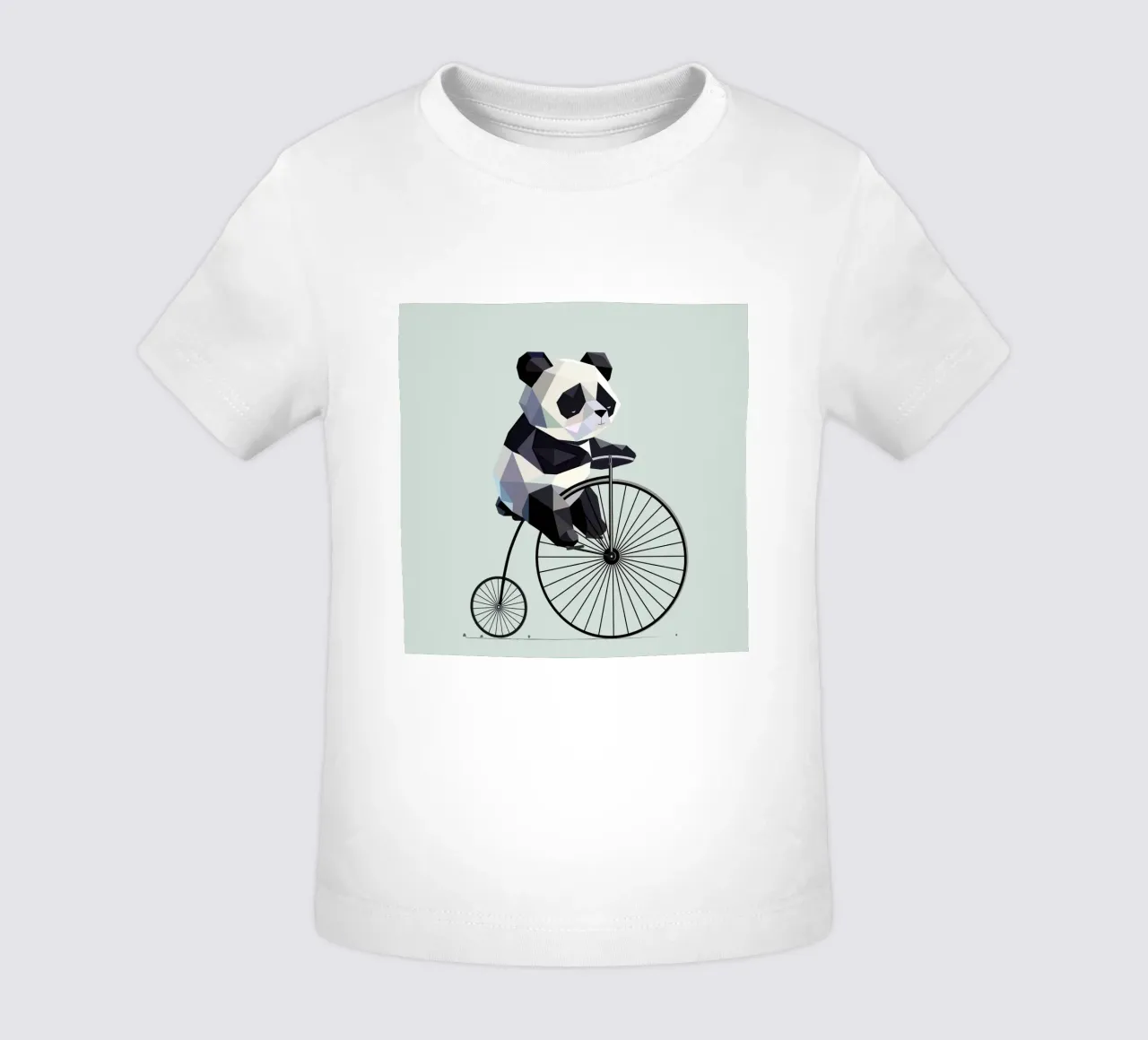 Panda su penny-farthing: il retrò incontra l'amore per gli animali maglietta neonato da namosh