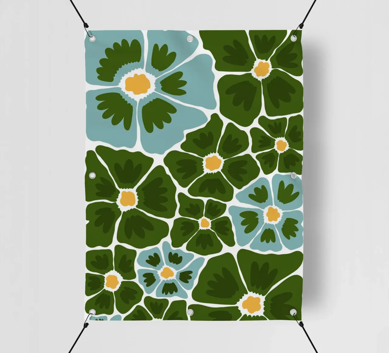 Flowers telo in pvc da LisaArtes