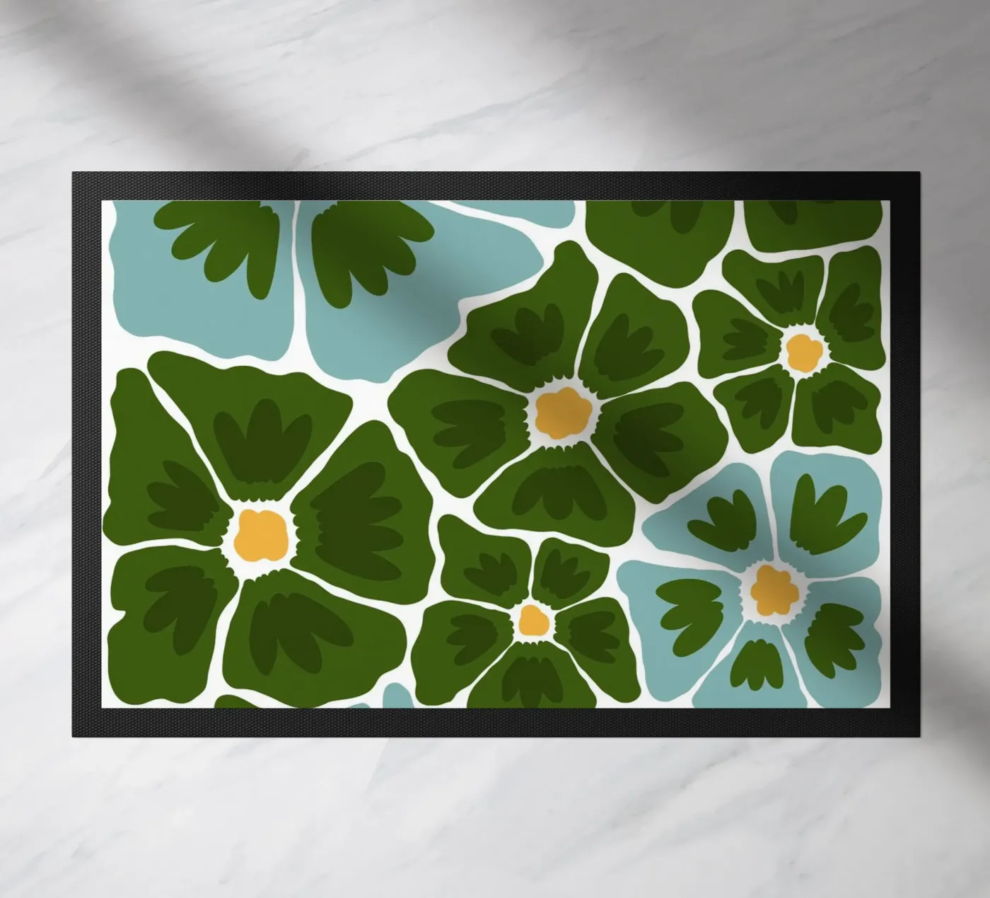 Flowers deurmat van LisaArtes