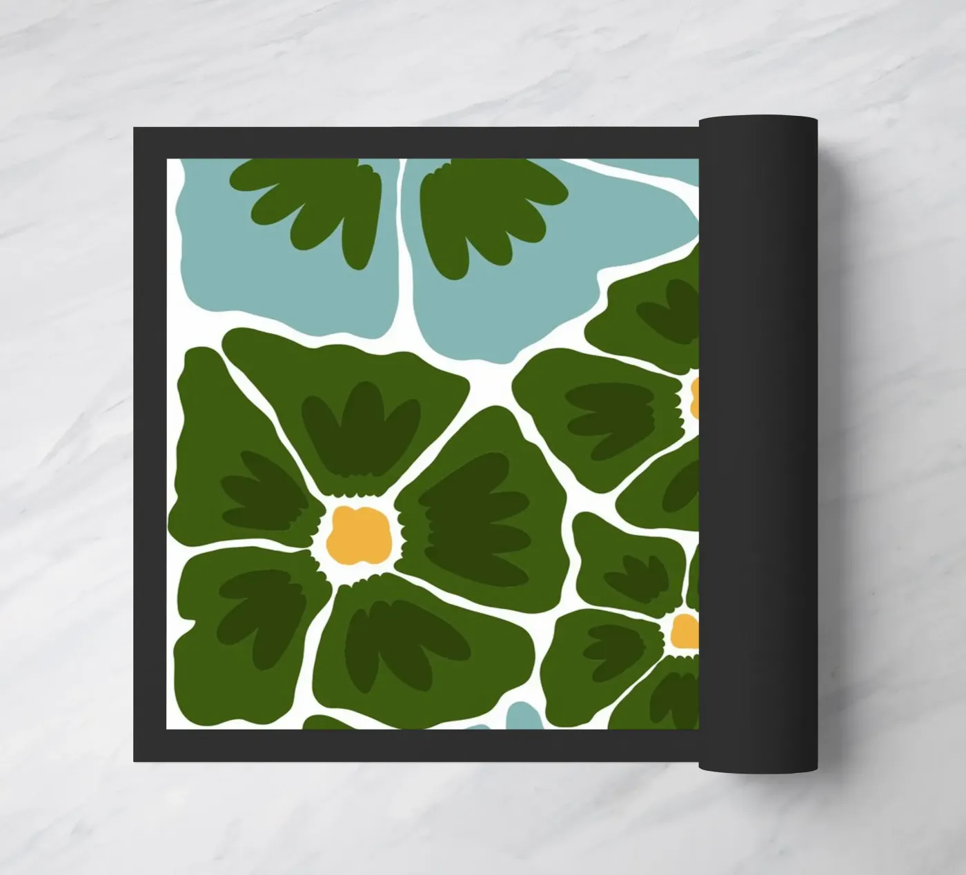 Flowers deurmat van LisaArtes