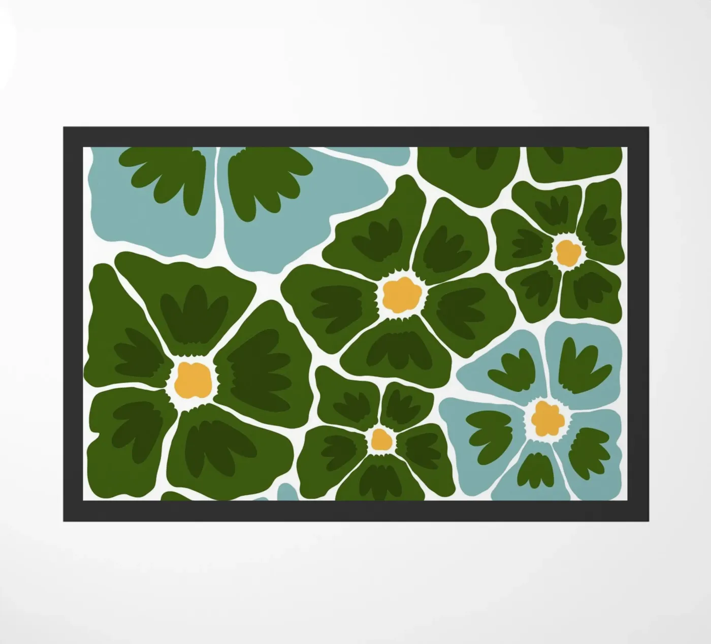 Flowers deurmat van LisaArtes