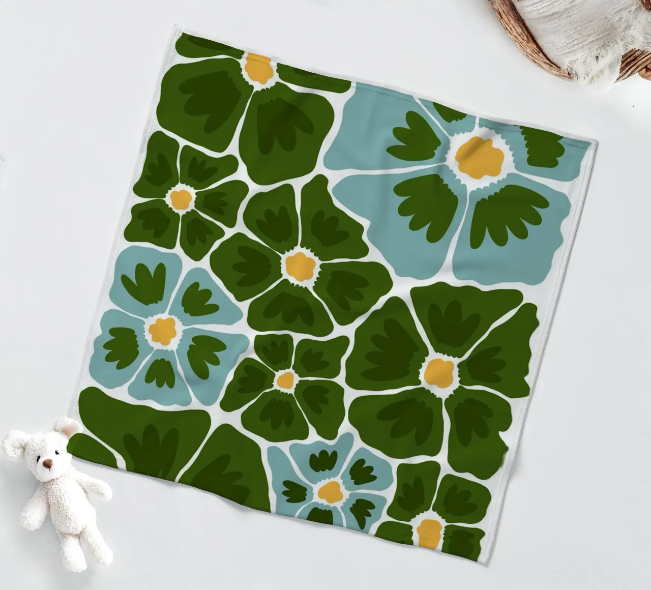 Flowers fleece blanket by LisaArtes