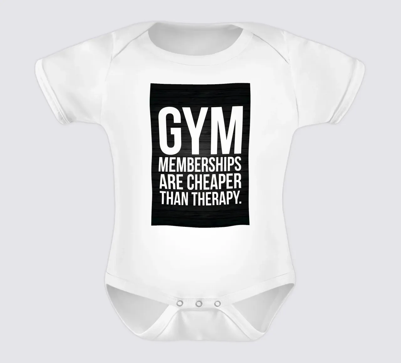 Greif das Leben mit der Kettlebell Kurzarm Babybody von Aara