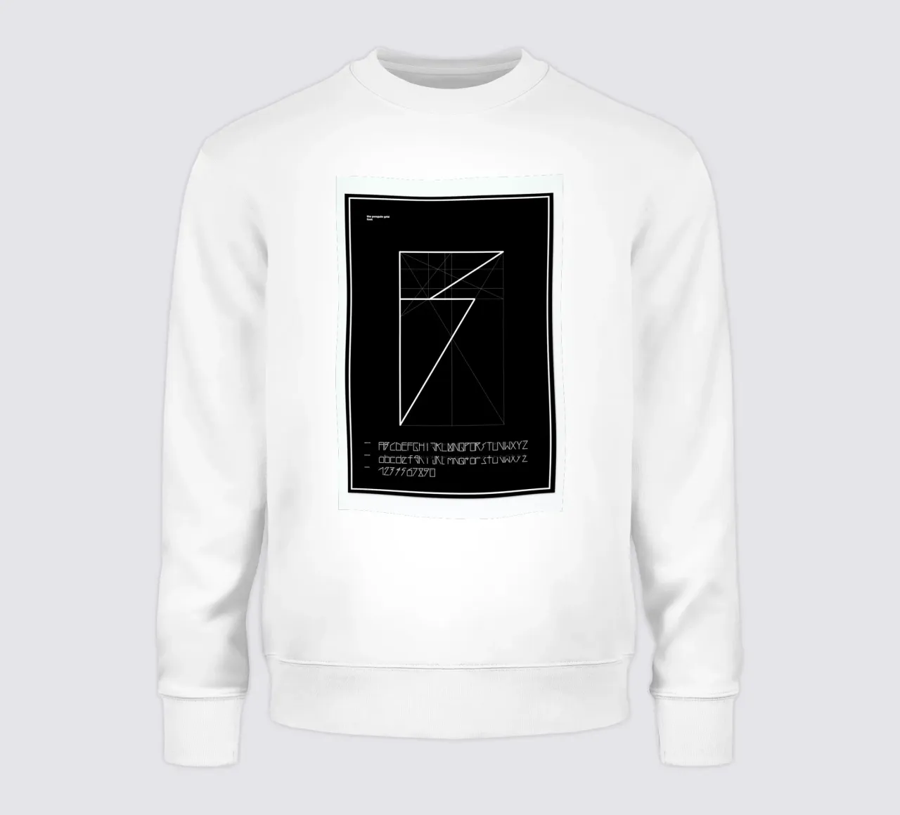 Penguin Grid Font sweat de Marcin Plonka
