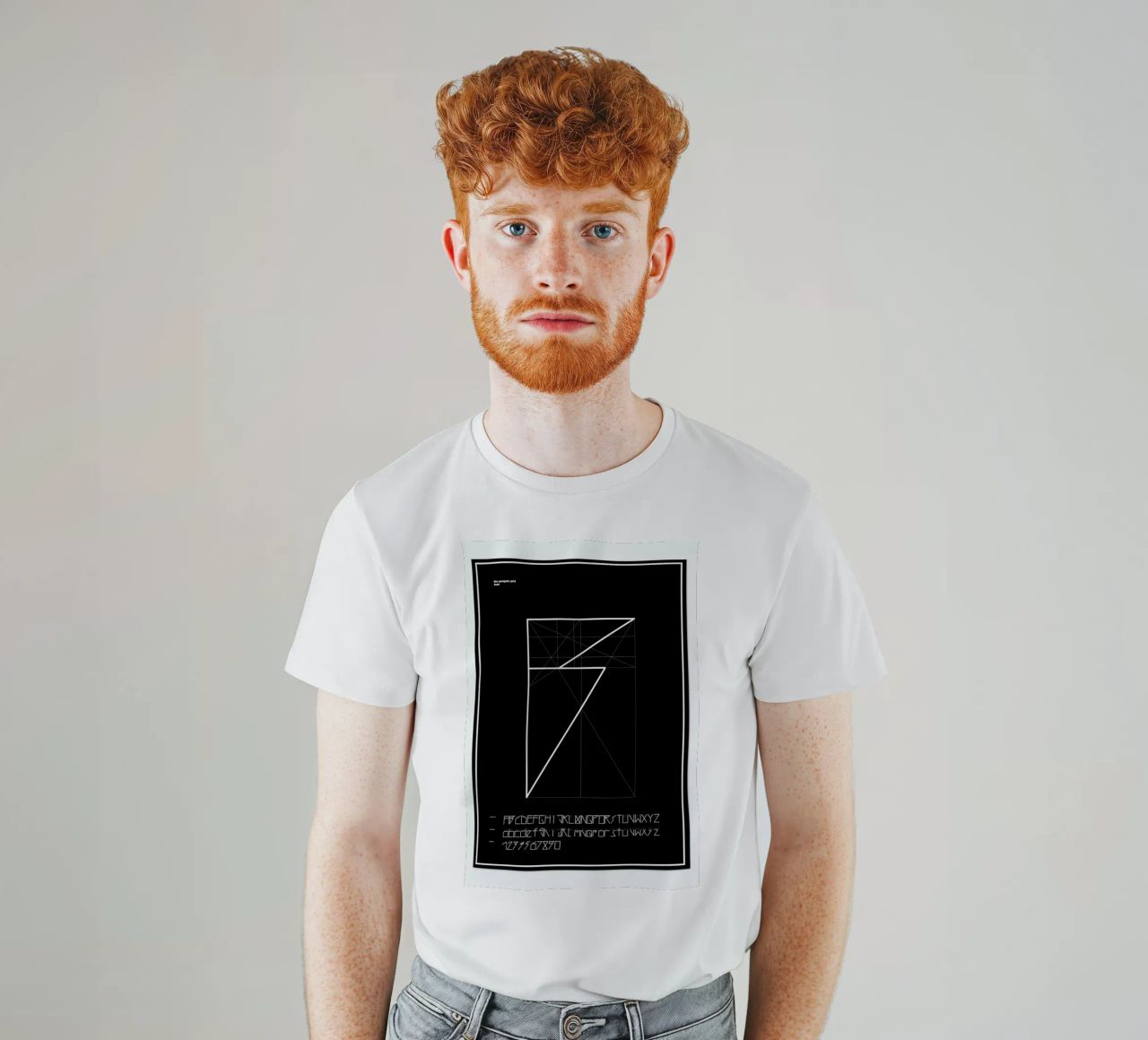 Penguin Grid Font t-shirt da Marcin Plonka