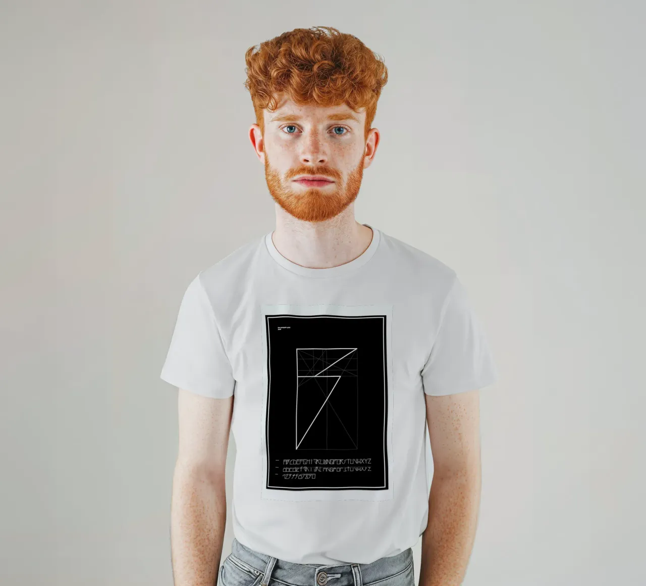 Penguin Grid Font t-shirt da Marcin Plonka