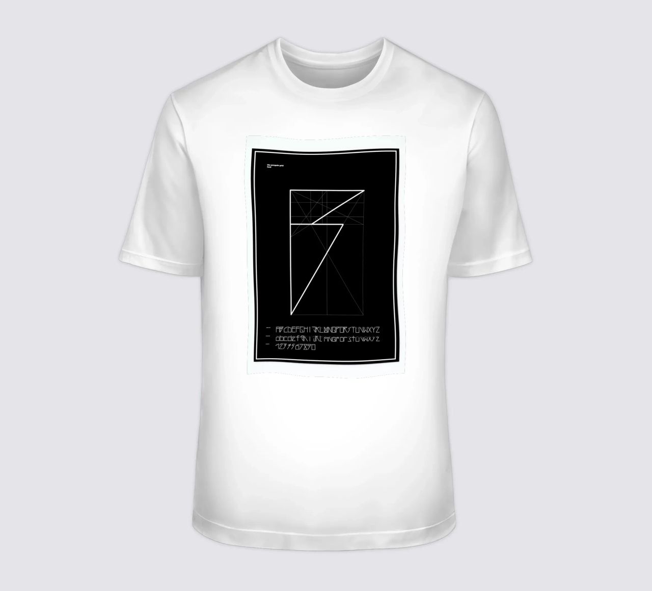 Penguin Grid Font t-shirt da Marcin Plonka