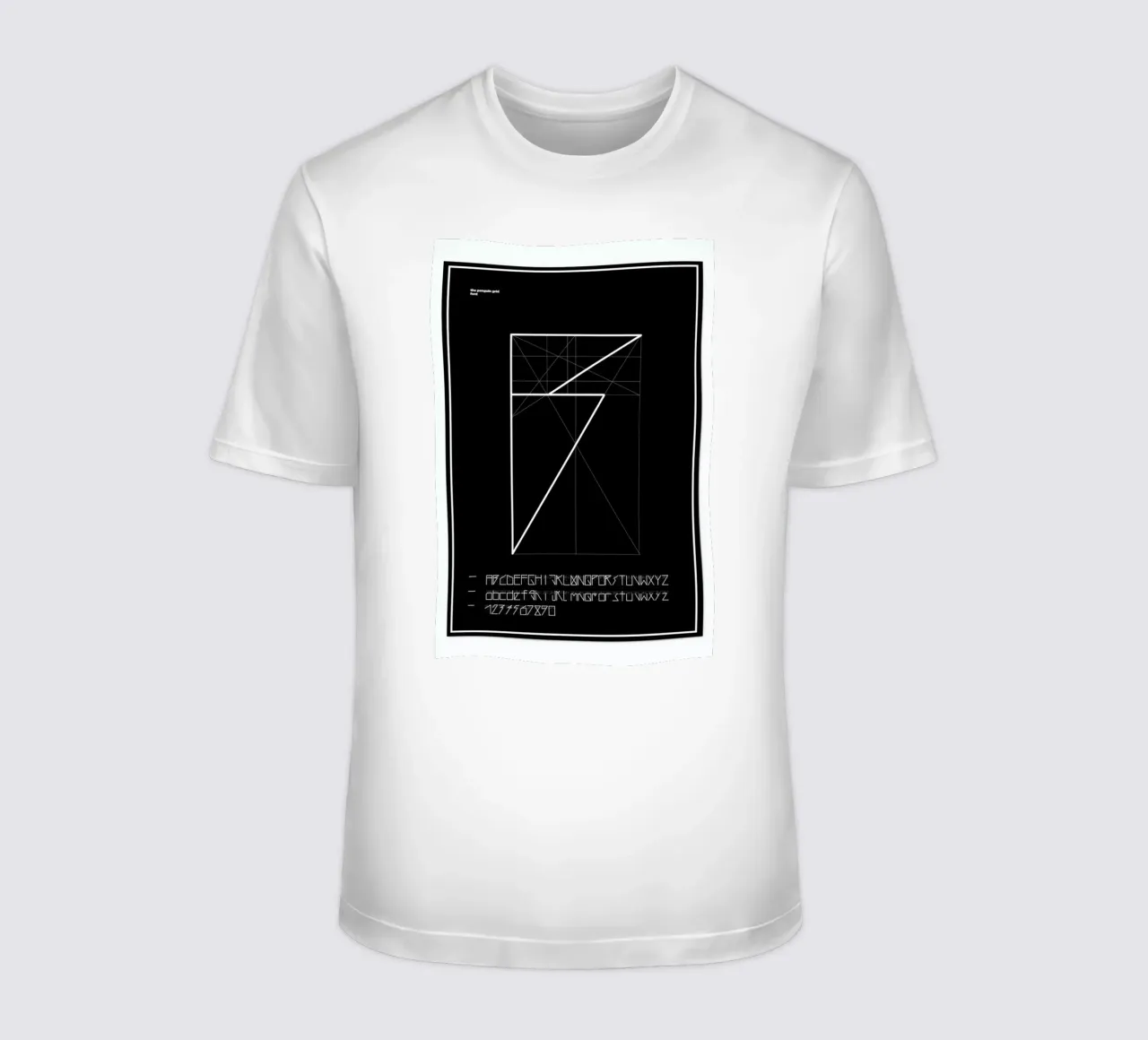 Penguin Grid Font t-shirt da Marcin Plonka