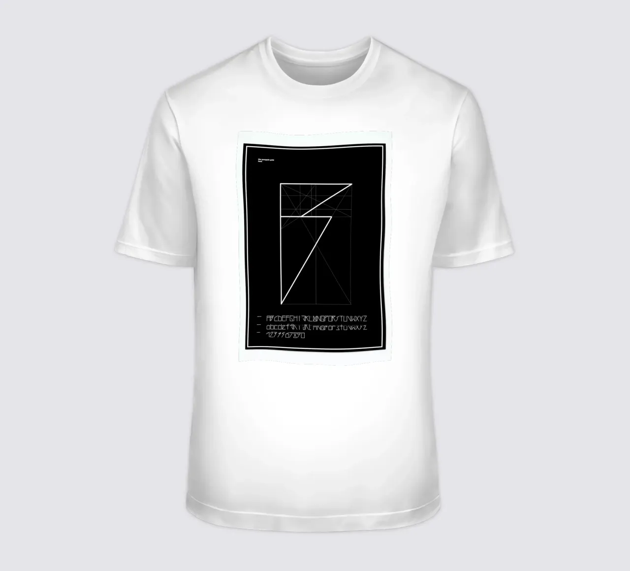 Penguin Grid Font camiseta de Marcin Plonka