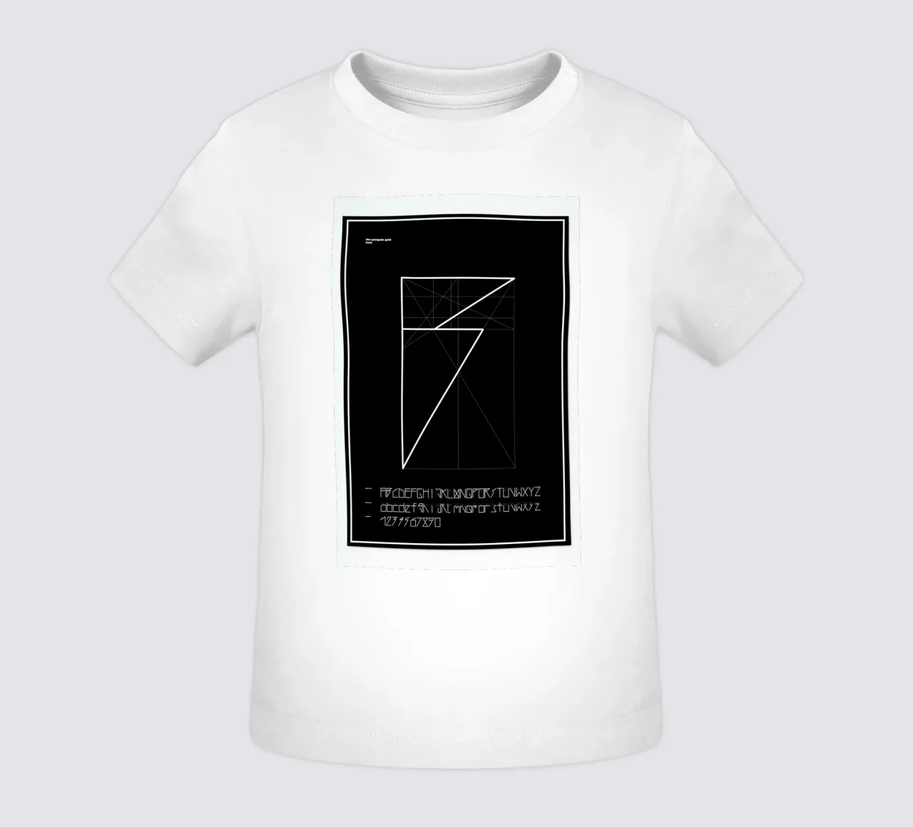 Penguin Grid Font t-shirt pour bébé de Marcin Plonka