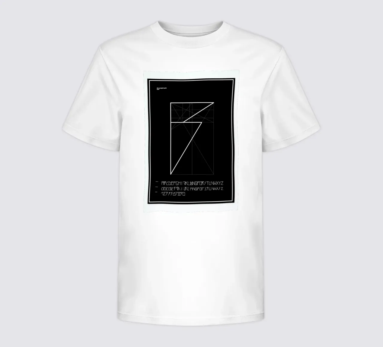 Penguin Grid Font t-shirt bambini da Marcin Plonka
