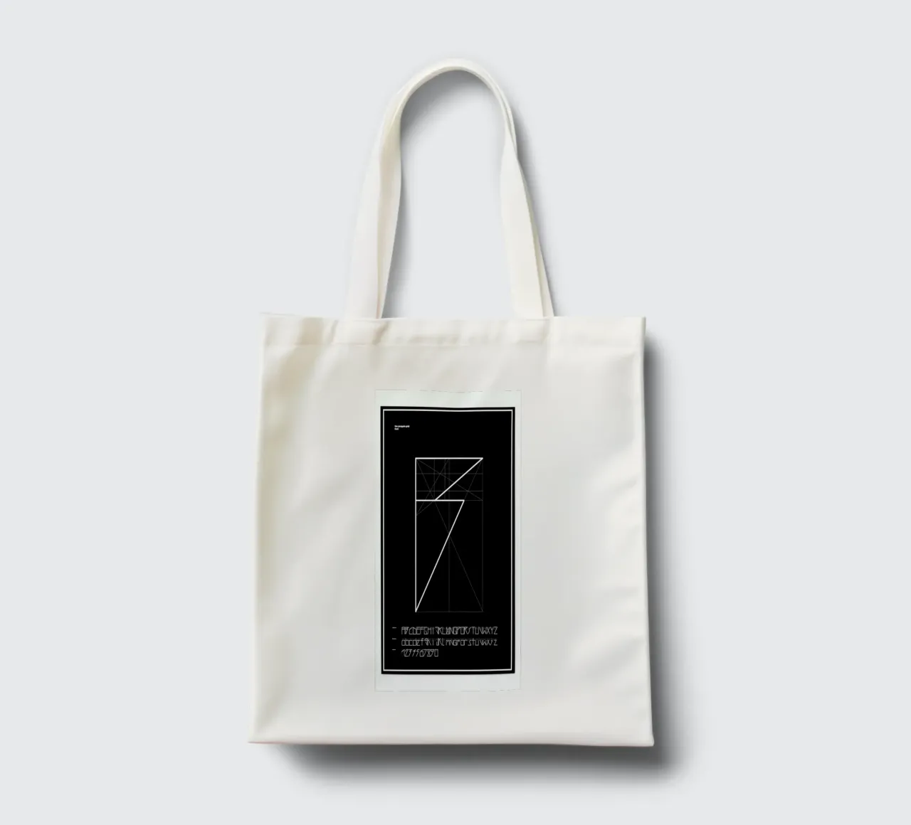 Penguin Grid Font borsa in juta da Marcin Plonka