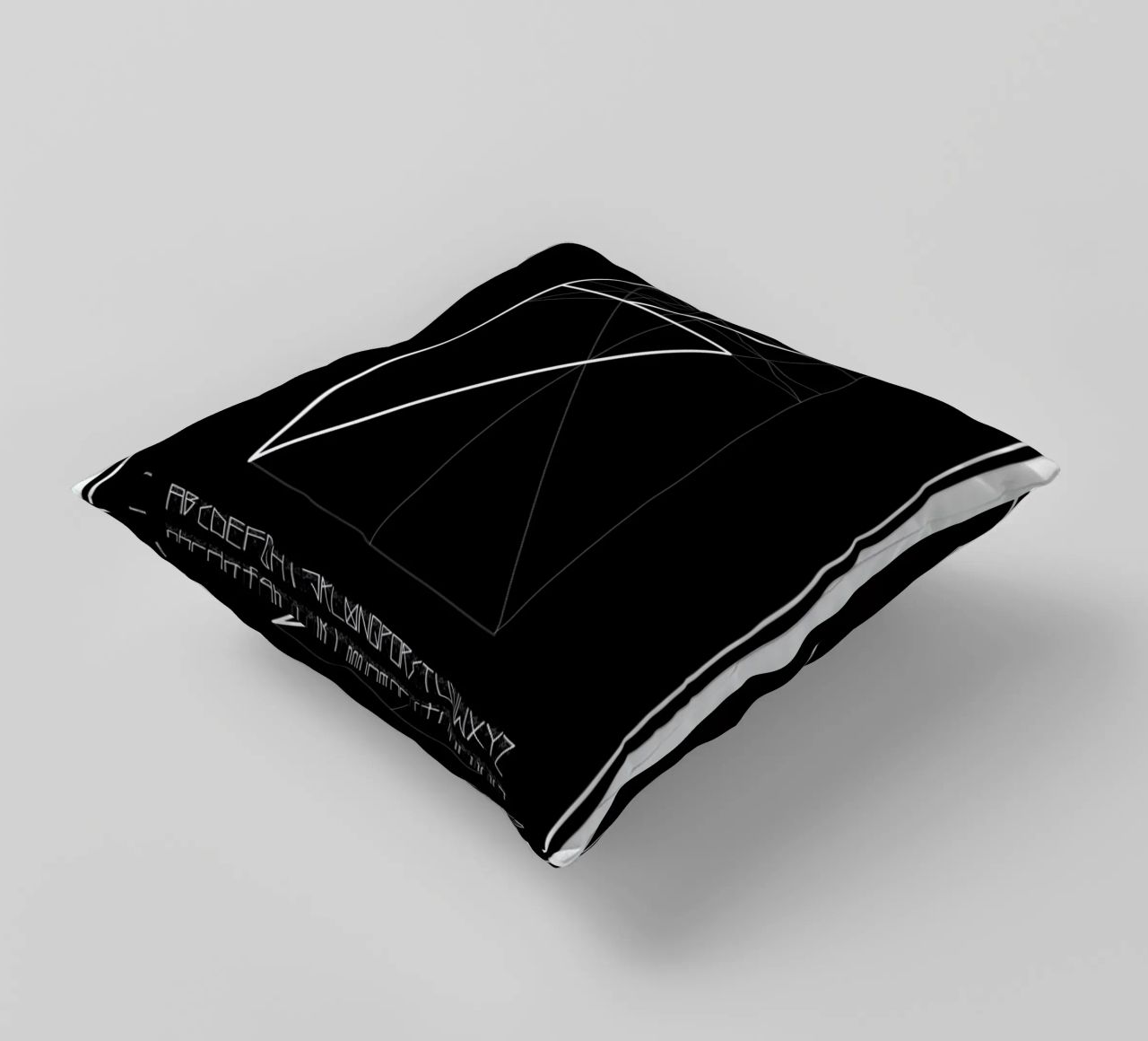 Penguin Grid Font cuscino da Marcin Plonka