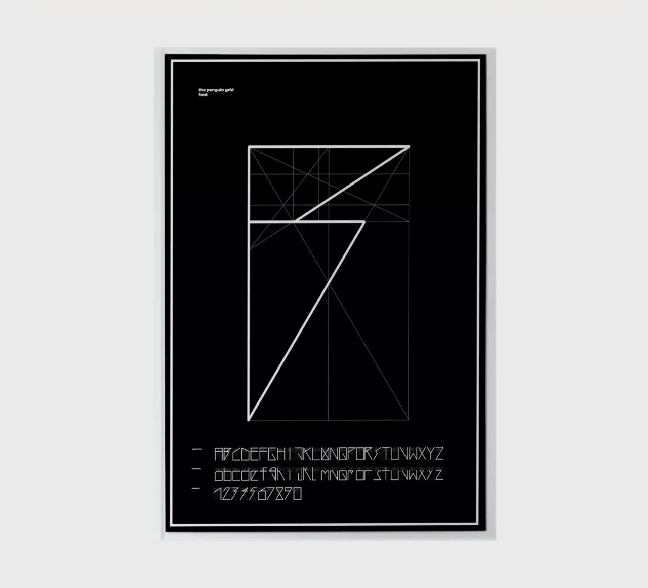 Penguin Grid Font Notizbuch von Marcin Plonka