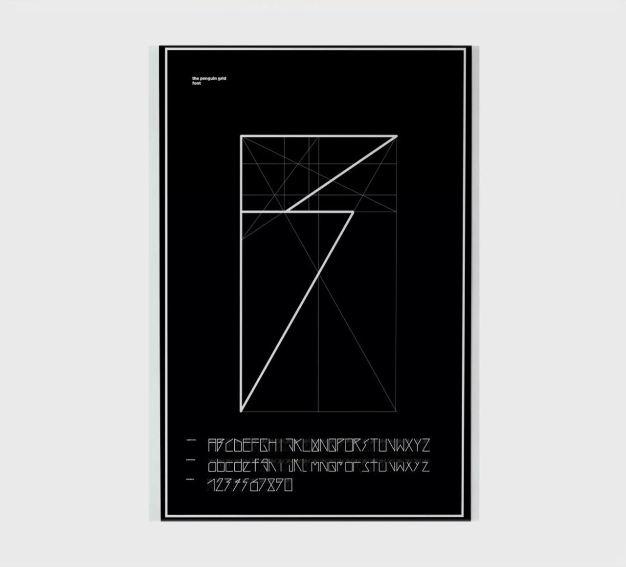 Penguin Grid Font diario da Marcin Plonka