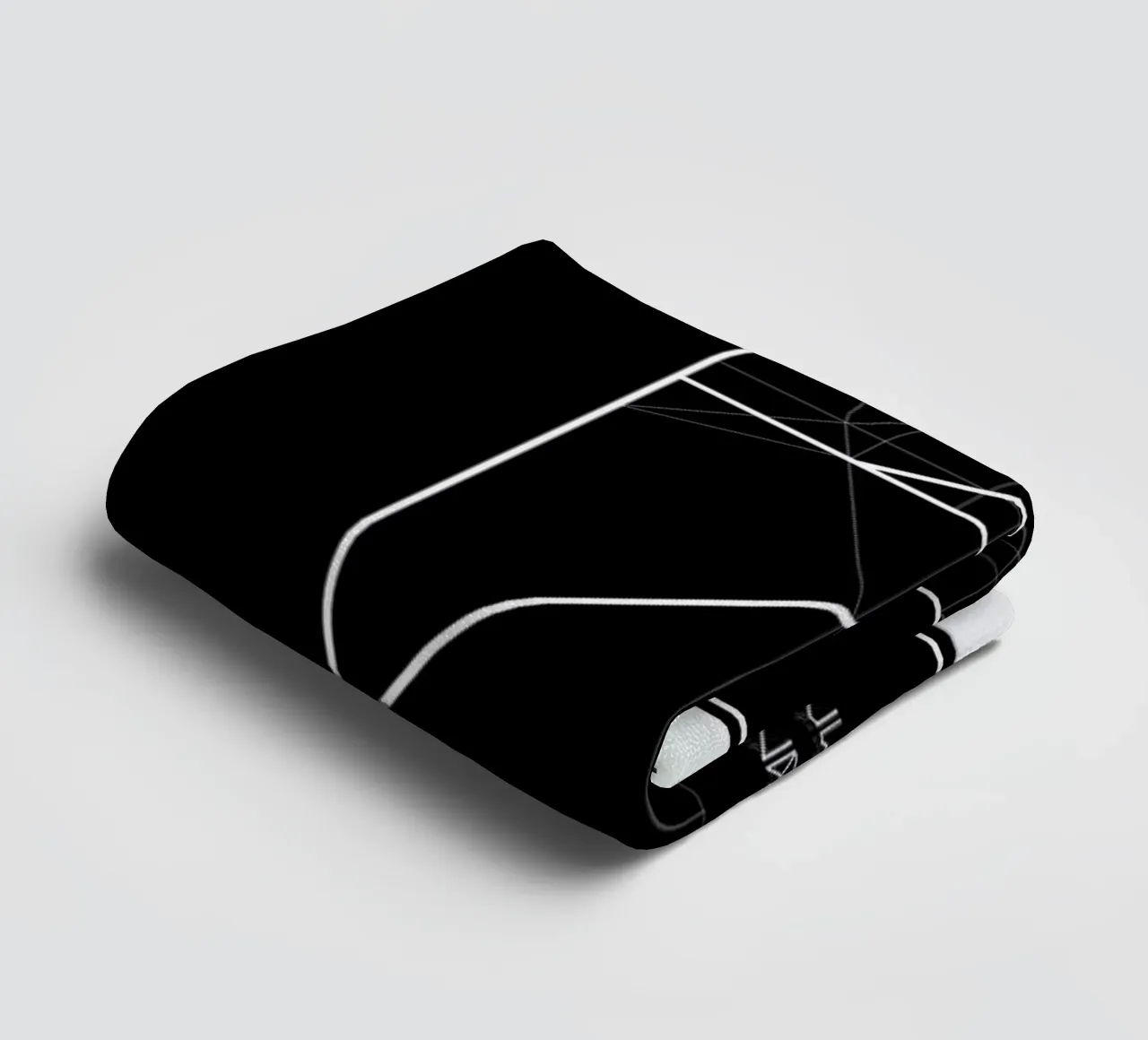 Penguin Grid Font Handtuch von Marcin Plonka