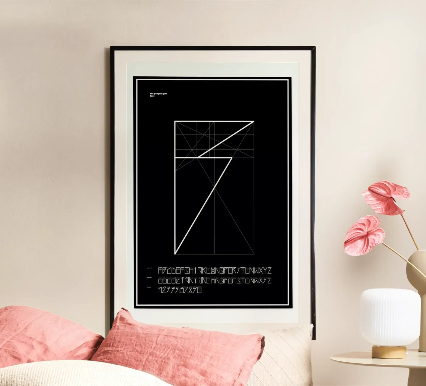 Penguin Grid Font poster da Marcin Plonka