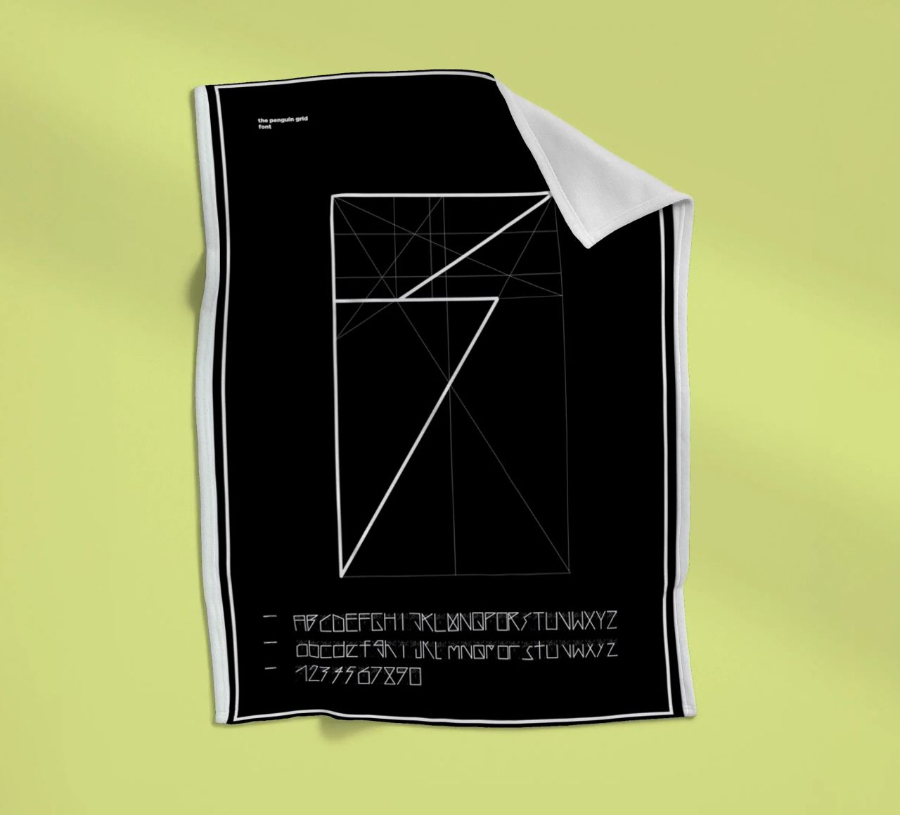 Penguin Grid Font coperta in pile da Marcin Plonka