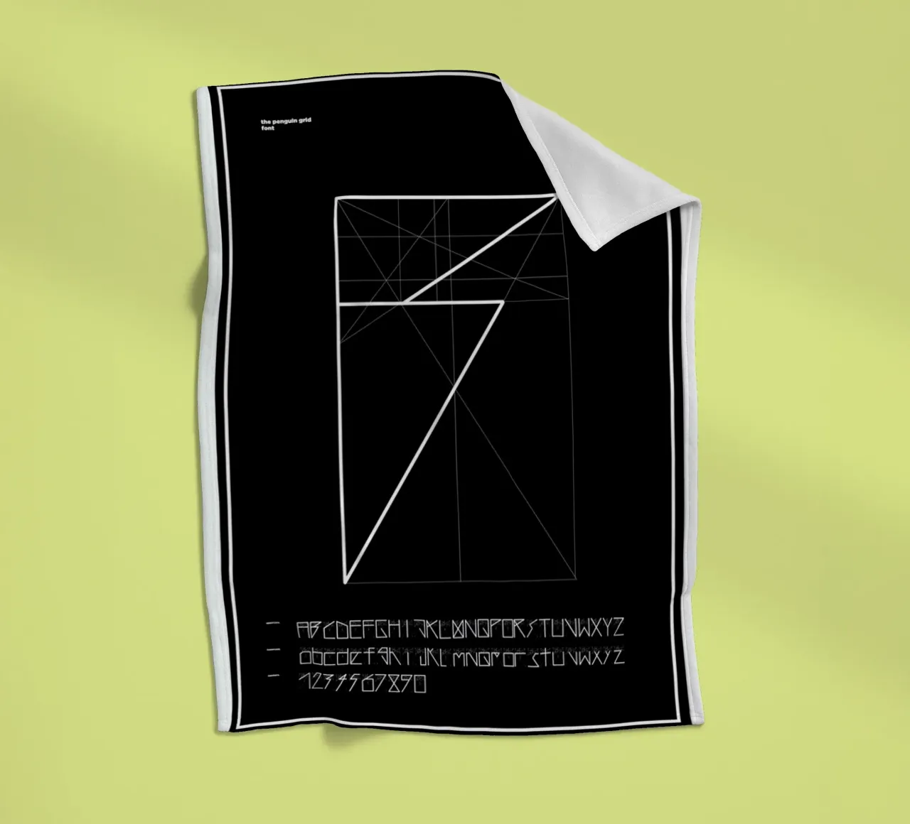Penguin Grid Font coperta in pile da Marcin Plonka