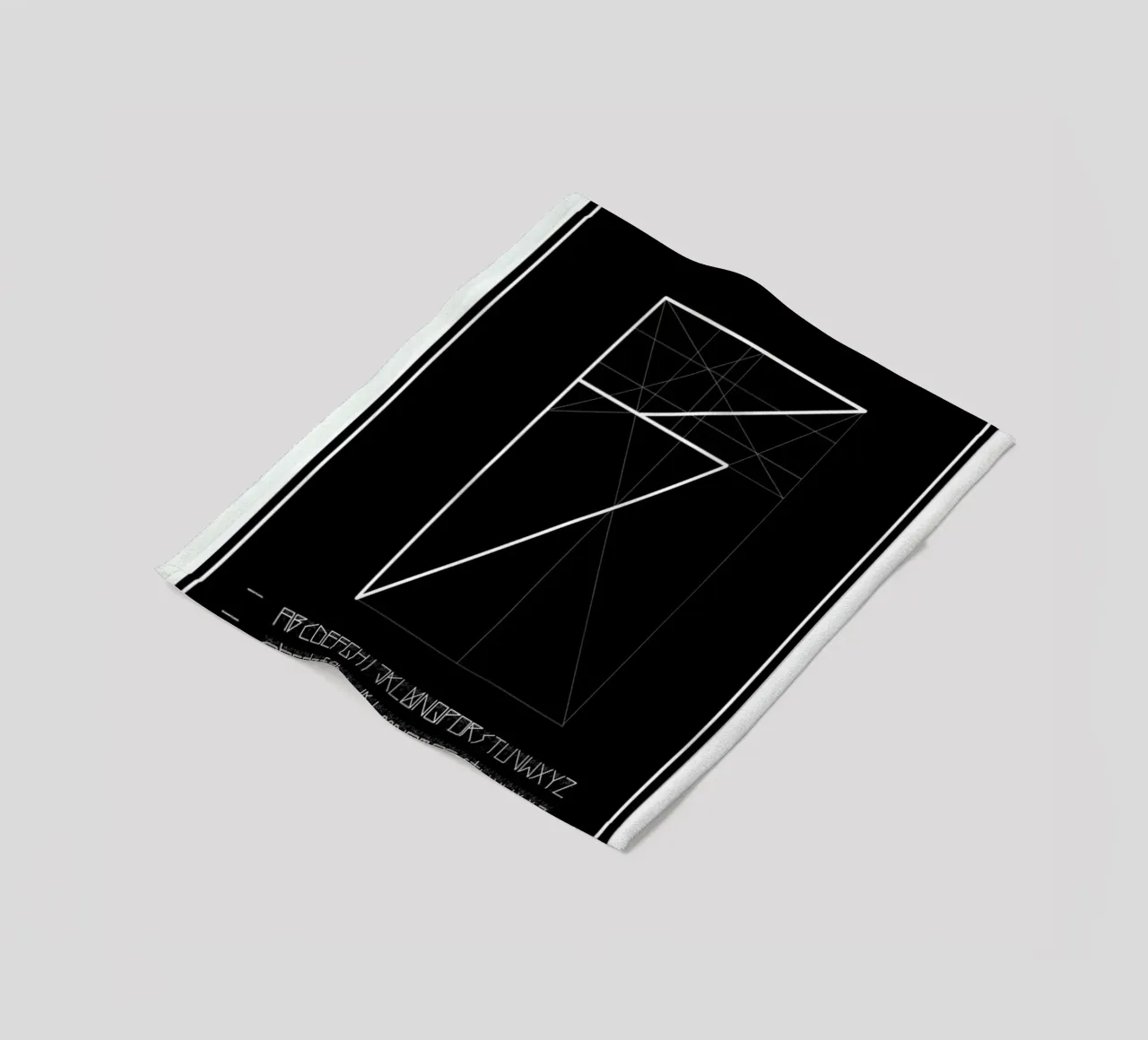 Penguin Grid Font plaid polaire de Marcin Plonka