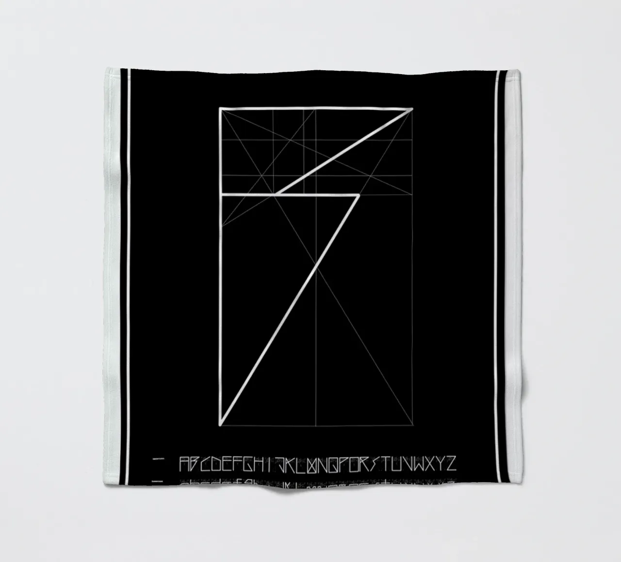 Penguin Grid Font plaid polaire de Marcin Plonka
