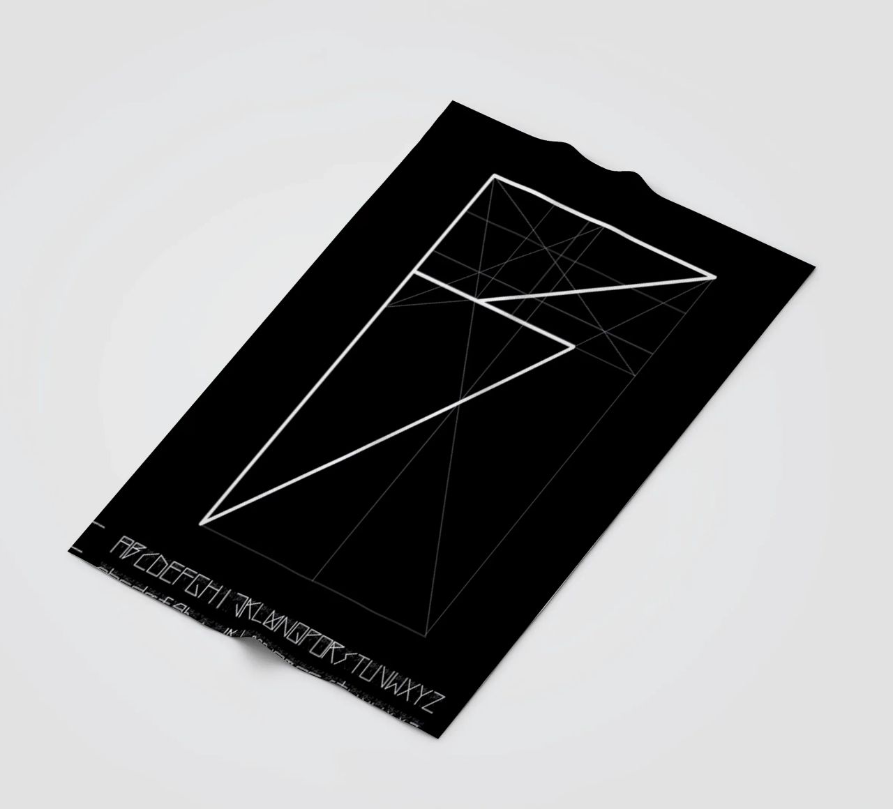 Penguin Grid Font coperta in pile da Marcin Plonka