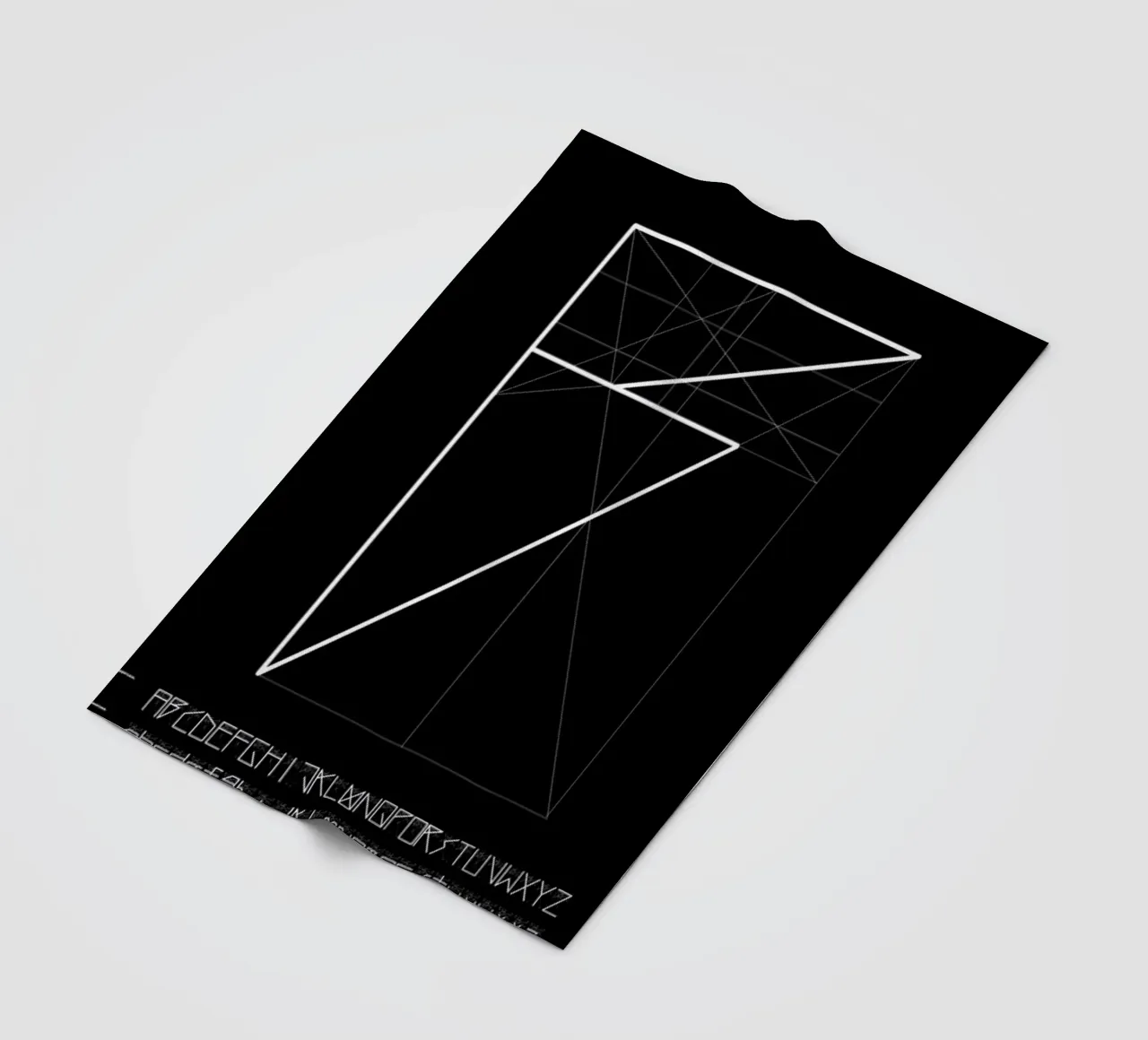 Penguin Grid Font plaid polaire de Marcin Plonka
