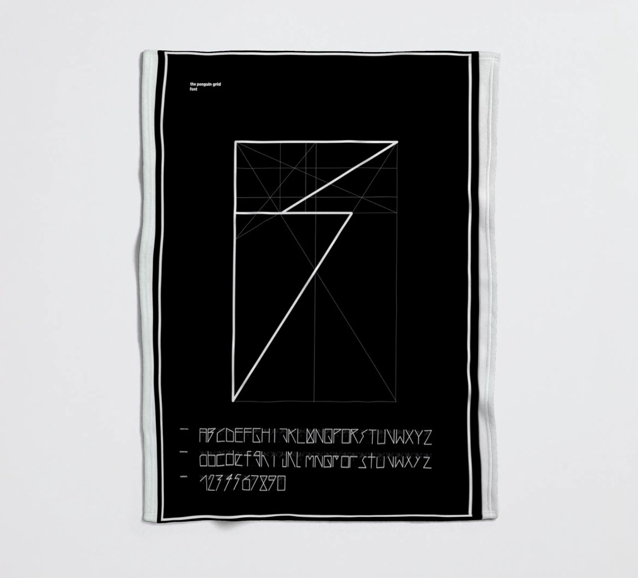Penguin Grid Font coperta in pile da Marcin Plonka