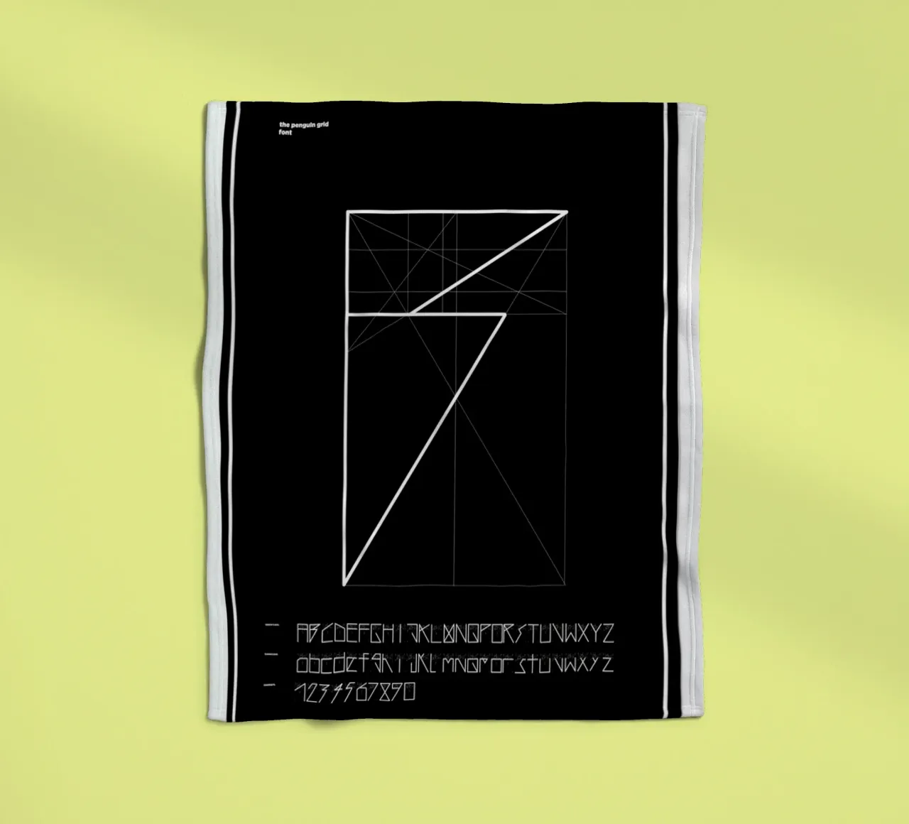 Penguin Grid Font coperta in pile da Marcin Plonka