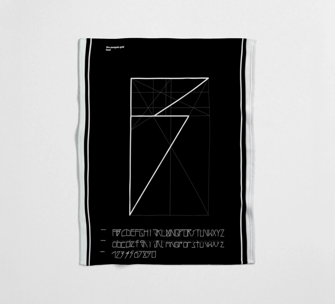 Penguin Grid Font coperta in pile da Marcin Plonka